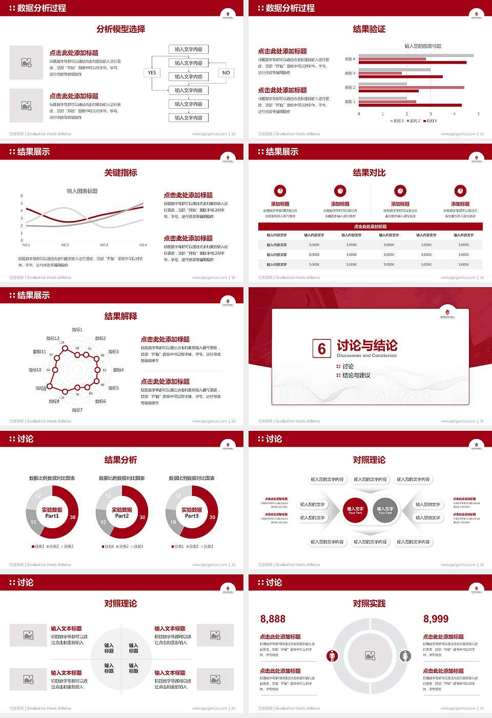 北京戏曲艺术职业学院论文答辩标准PPT模板16:9格式幻灯片预览图5