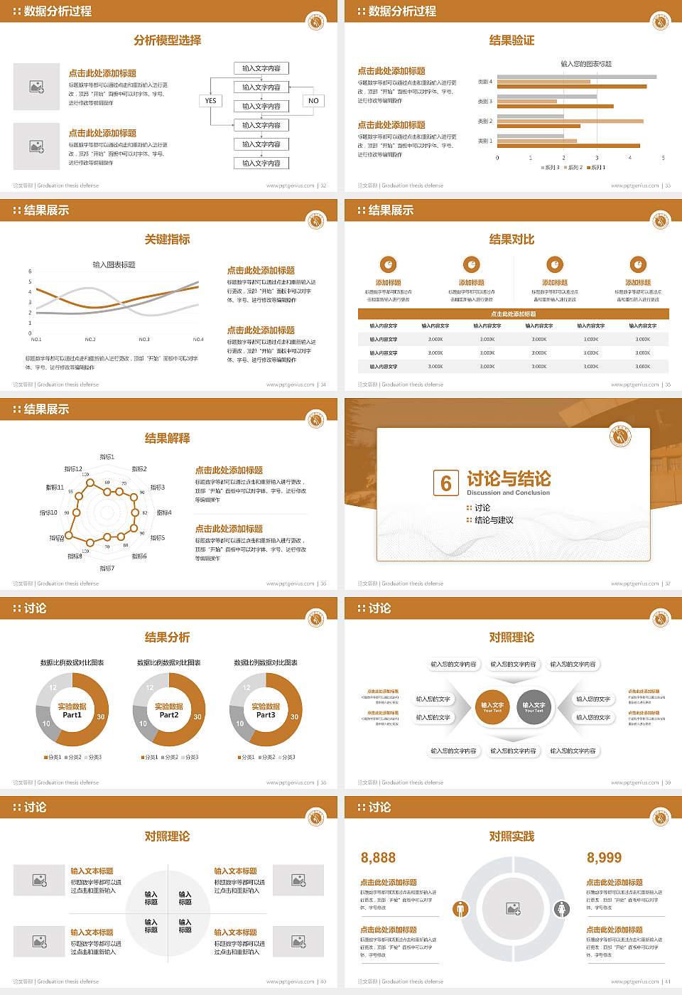 北京舞蹈学院论文答辩标准PPT模板16:9格式幻灯片预览图5