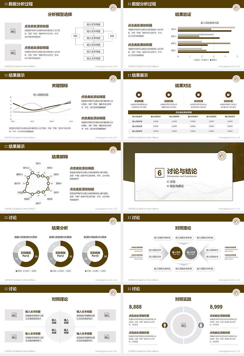 云南城市建设职业学院论文答辩标准PPT模板16:9格式幻灯片预览图5