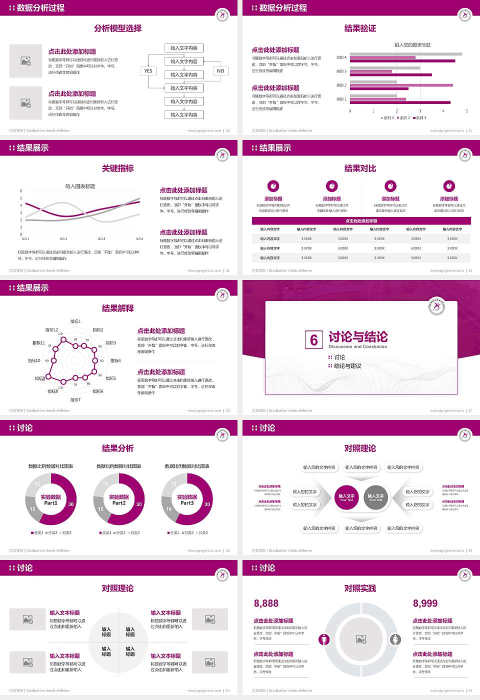 云南体育运动职业技术学院论文答辩标准PPT模板16:9格式幻灯片预览图5