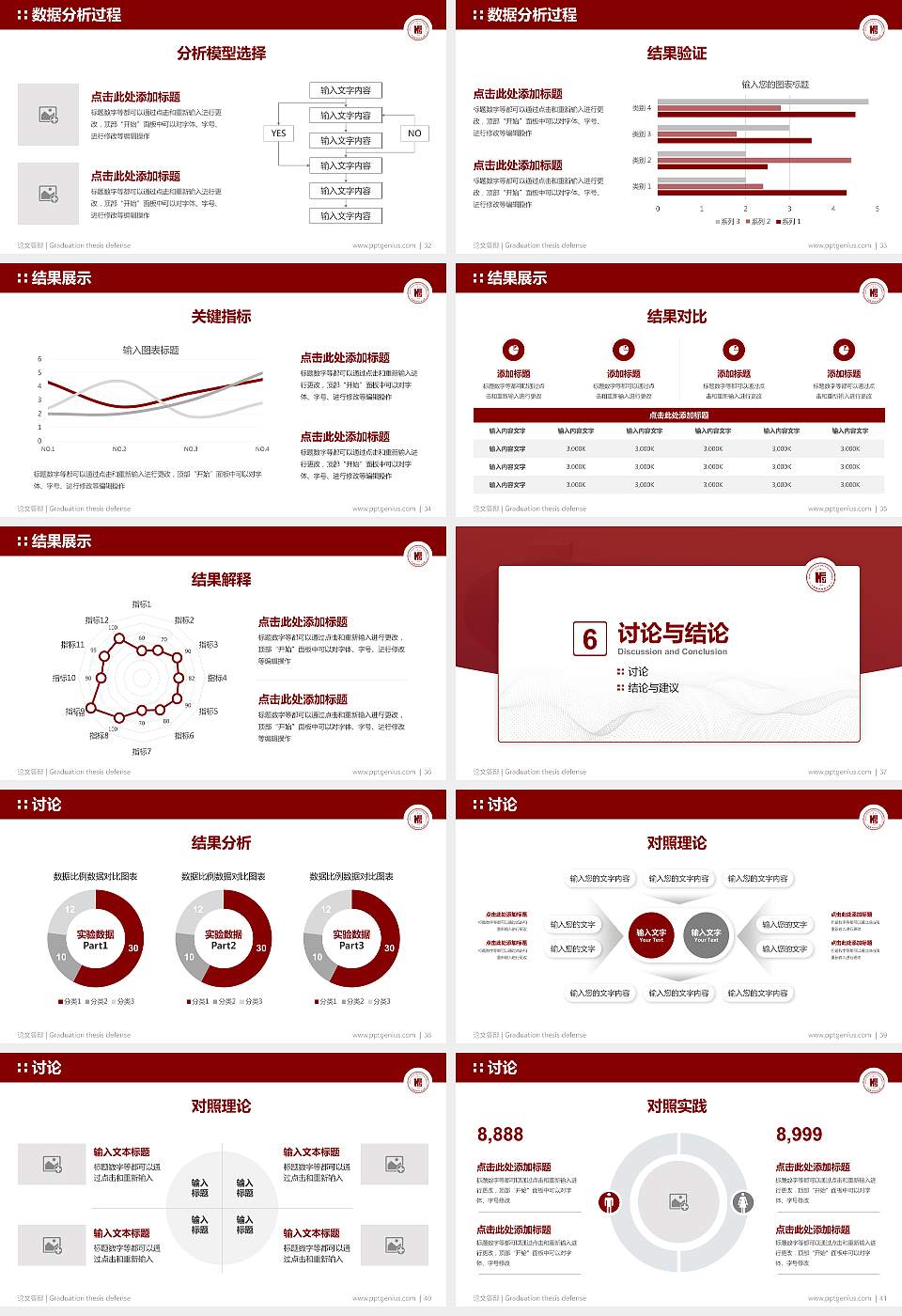 民办合肥财经职业学院论文答辩标准PPT模板16:9格式幻灯片预览图5