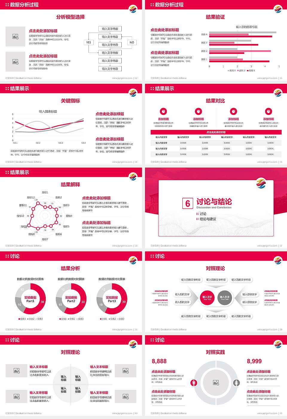 广州涉外经济职业技术学院论文答辩标准PPT模板16:9格式幻灯片预览图5