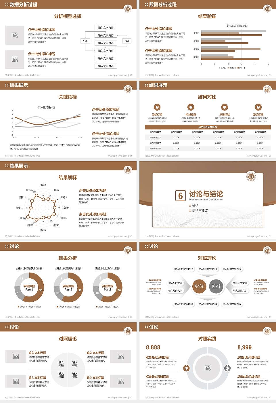山西财经大学华商学院论文答辩标准PPT模板16:9格式幻灯片预览图5