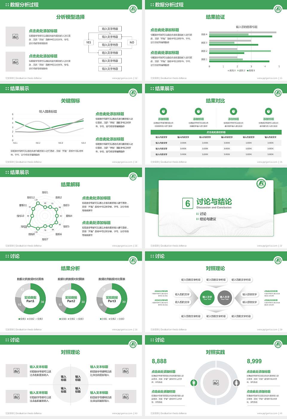 广州康大职业技术学院论文答辩标准PPT模板16:9格式幻灯片预览图5