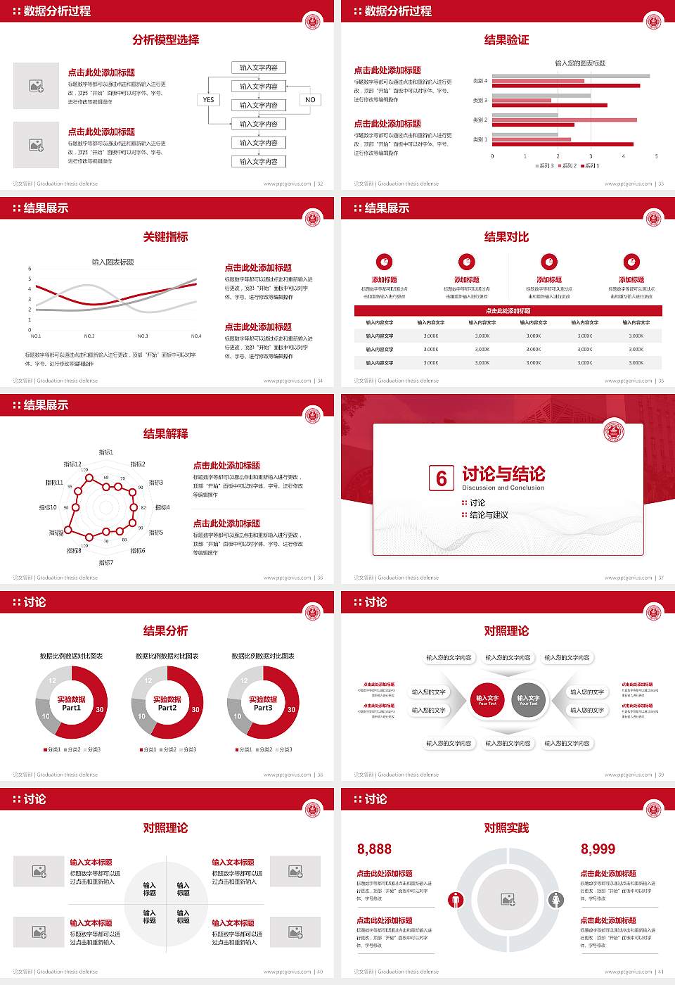 广东岭南职业技术学院论文答辩标准PPT模板16:9格式幻灯片预览图5