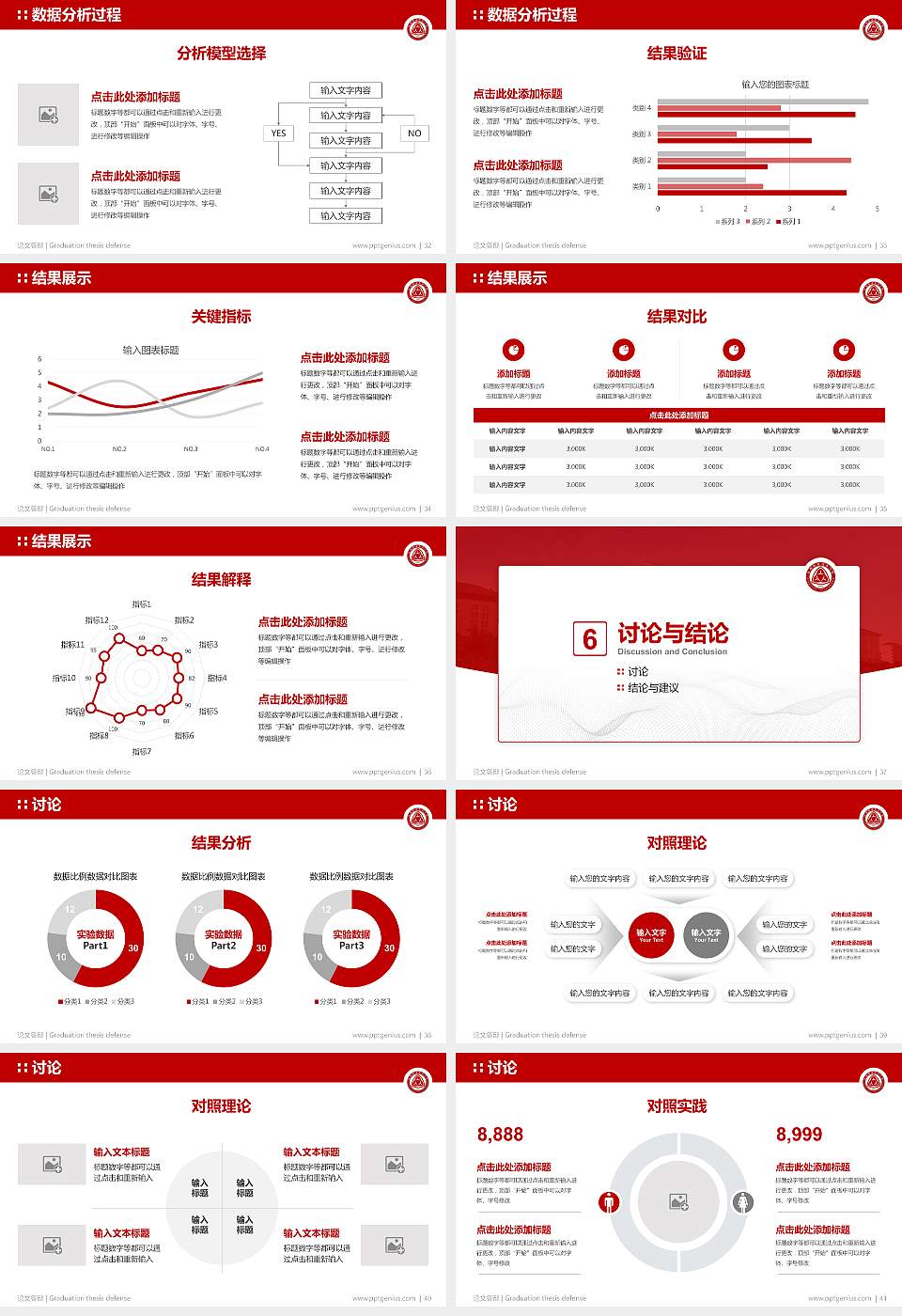 深圳职业技术学院论文答辩标准PPT模板16:9格式幻灯片预览图5