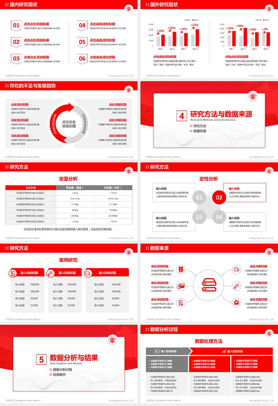 山东管理学院论文答辩标准PPT模板16:9格式幻灯片预览图4