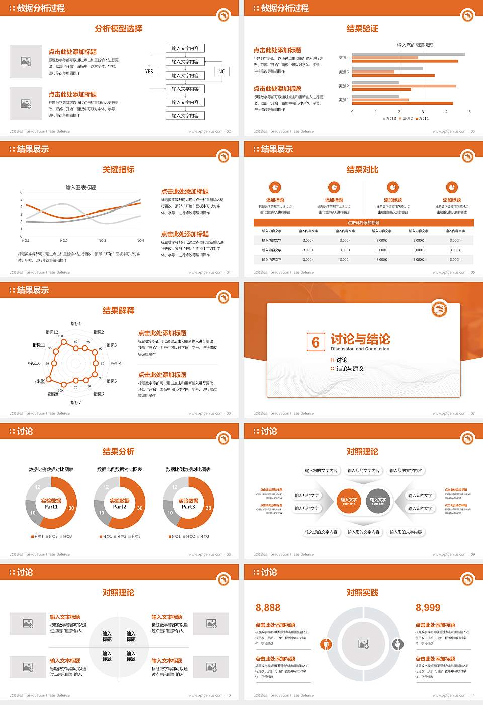 滨州职业学院论文答辩标准PPT模板16:9格式幻灯片预览图5