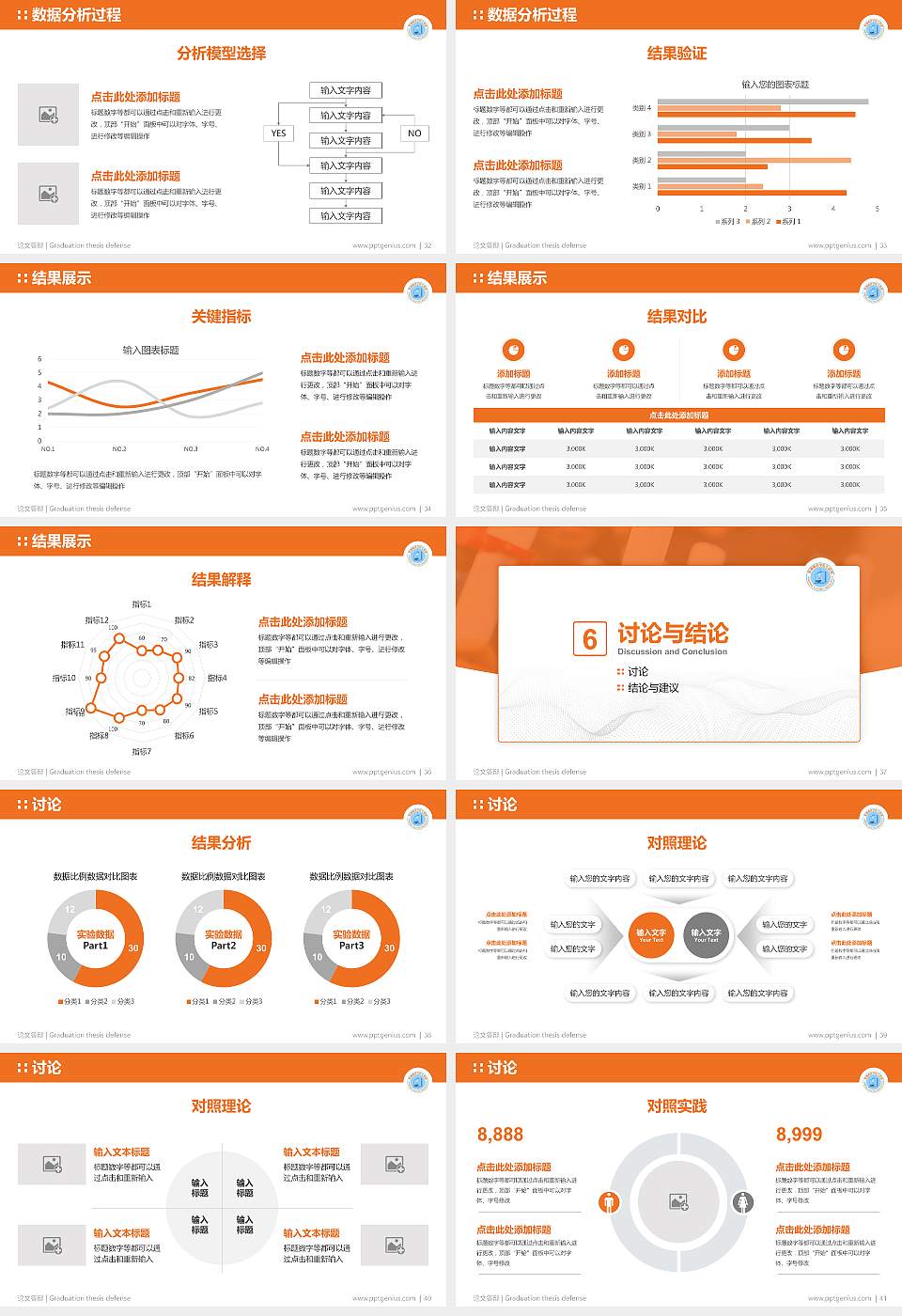 朔州师范高等专科学校论文答辩标准PPT模板16:9格式幻灯片预览图5