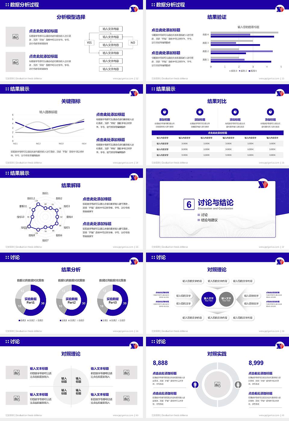 新疆现代职业技术学院论文答辩标准PPT模板16:9格式幻灯片预览图5