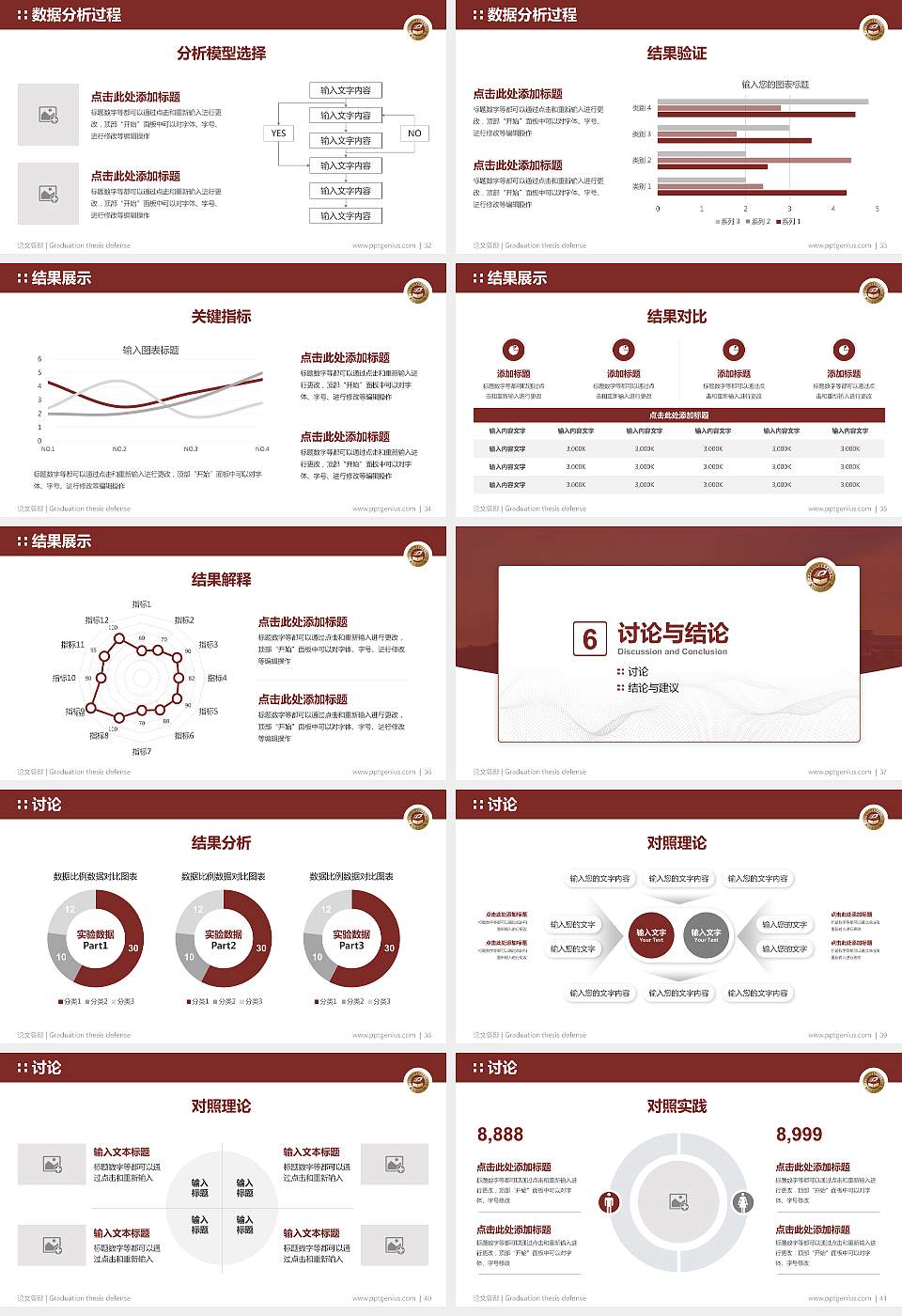 广西中医药大学赛恩斯新医药学院论文答辩标准PPT模板16:9格式幻灯片预览图5
