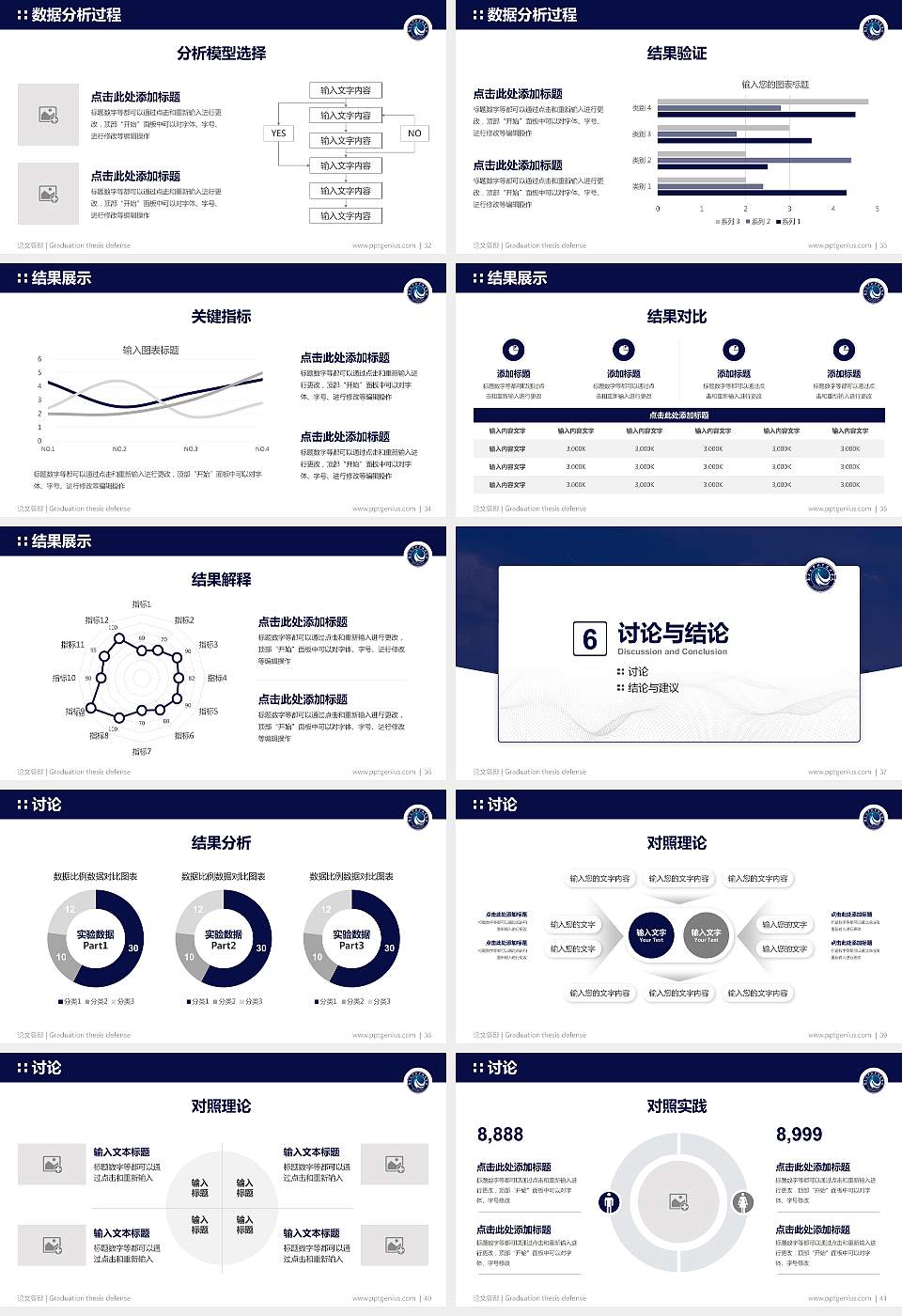 南昌大学科学技术学院论文答辩标准PPT模板16:9格式幻灯片预览图5
