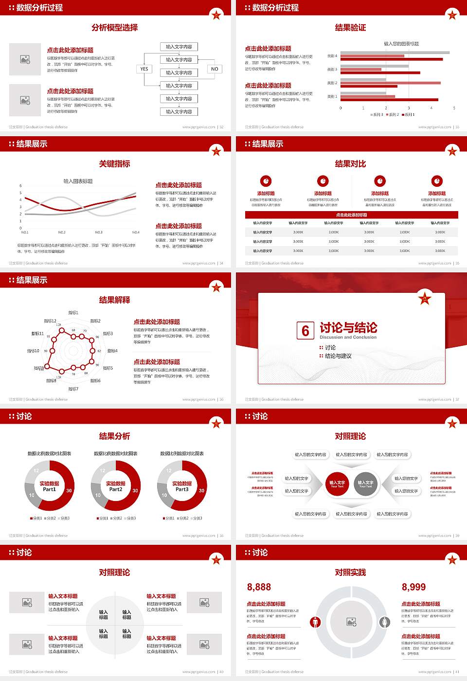 解放军工程兵学院论文答辩标准PPT模板16:9格式幻灯片预览图5