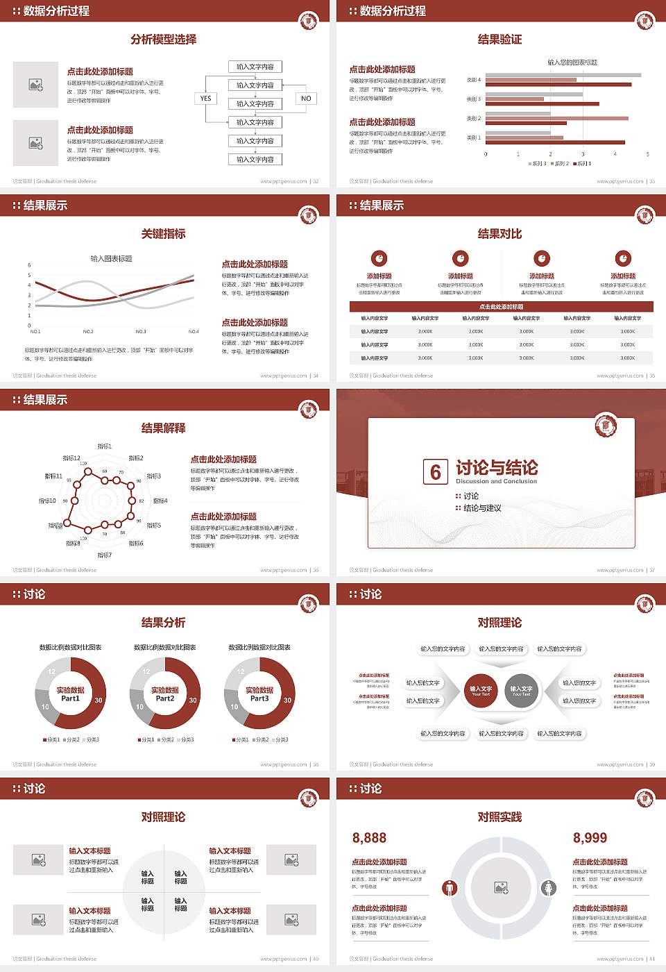 南京工程学院论文答辩标准PPT模板16:9格式幻灯片预览图5
