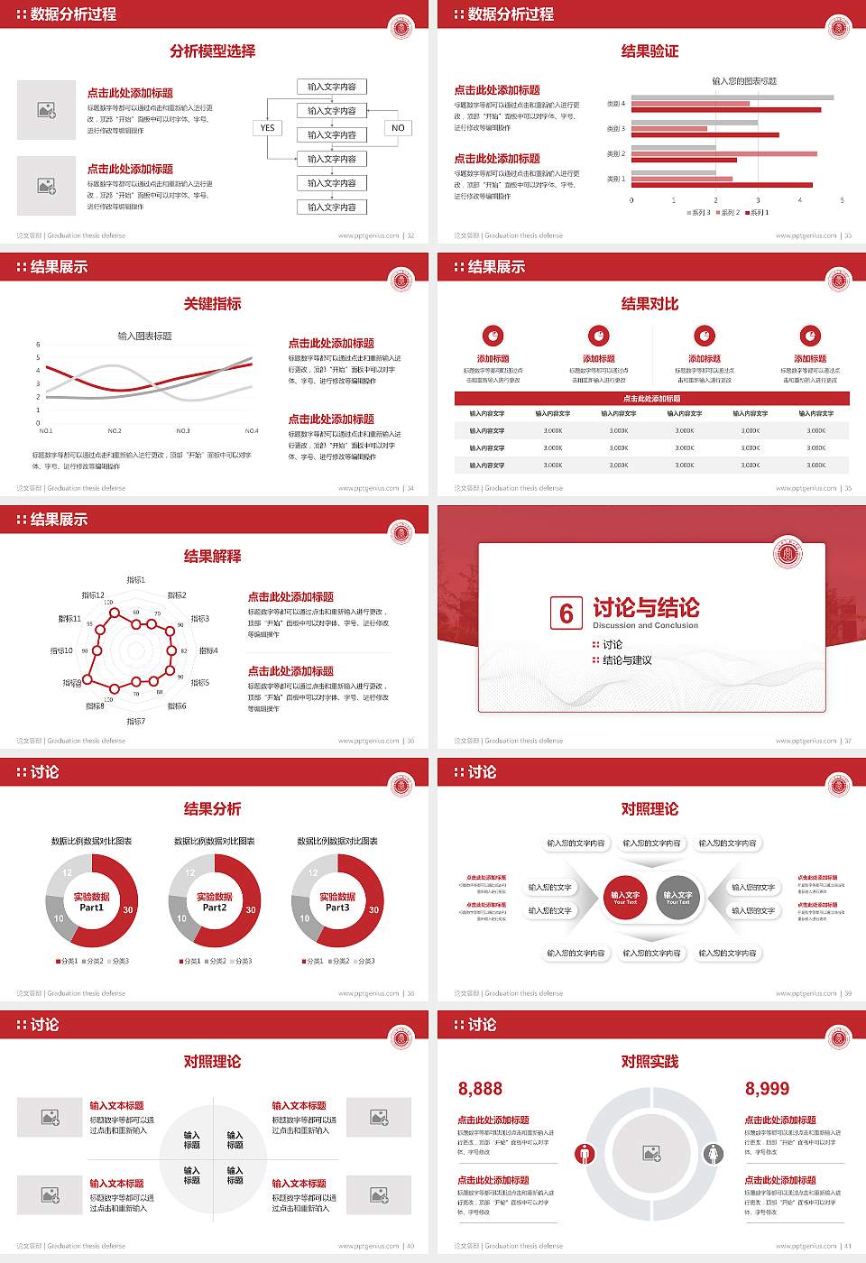 江苏财会职业学院论文答辩标准PPT模板16:9格式幻灯片预览图5