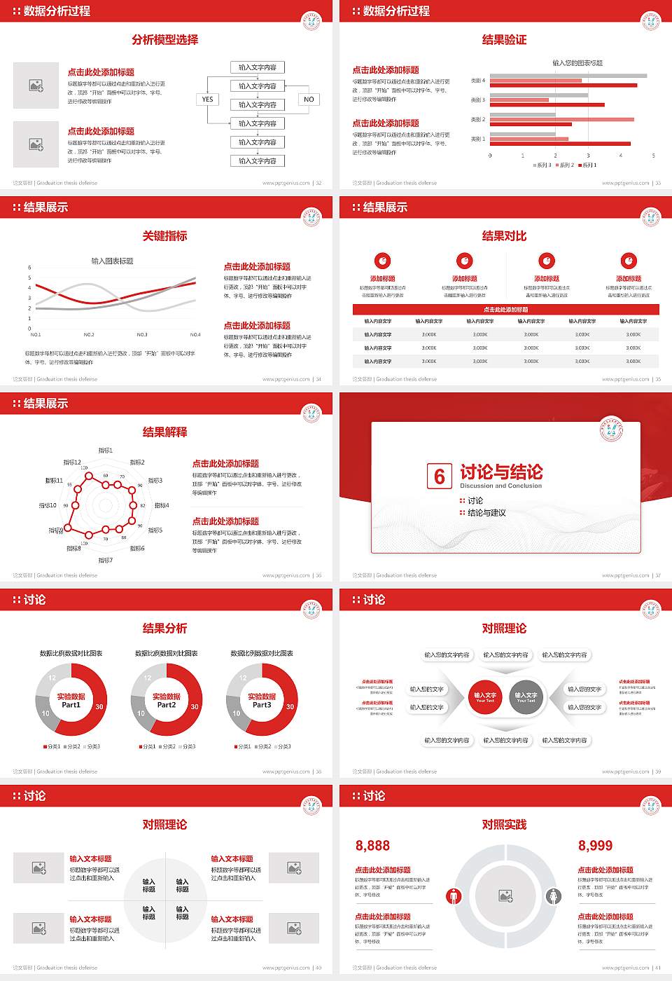 郑州信息工程职业学院论文答辩标准PPT模板16:9格式幻灯片预览图5