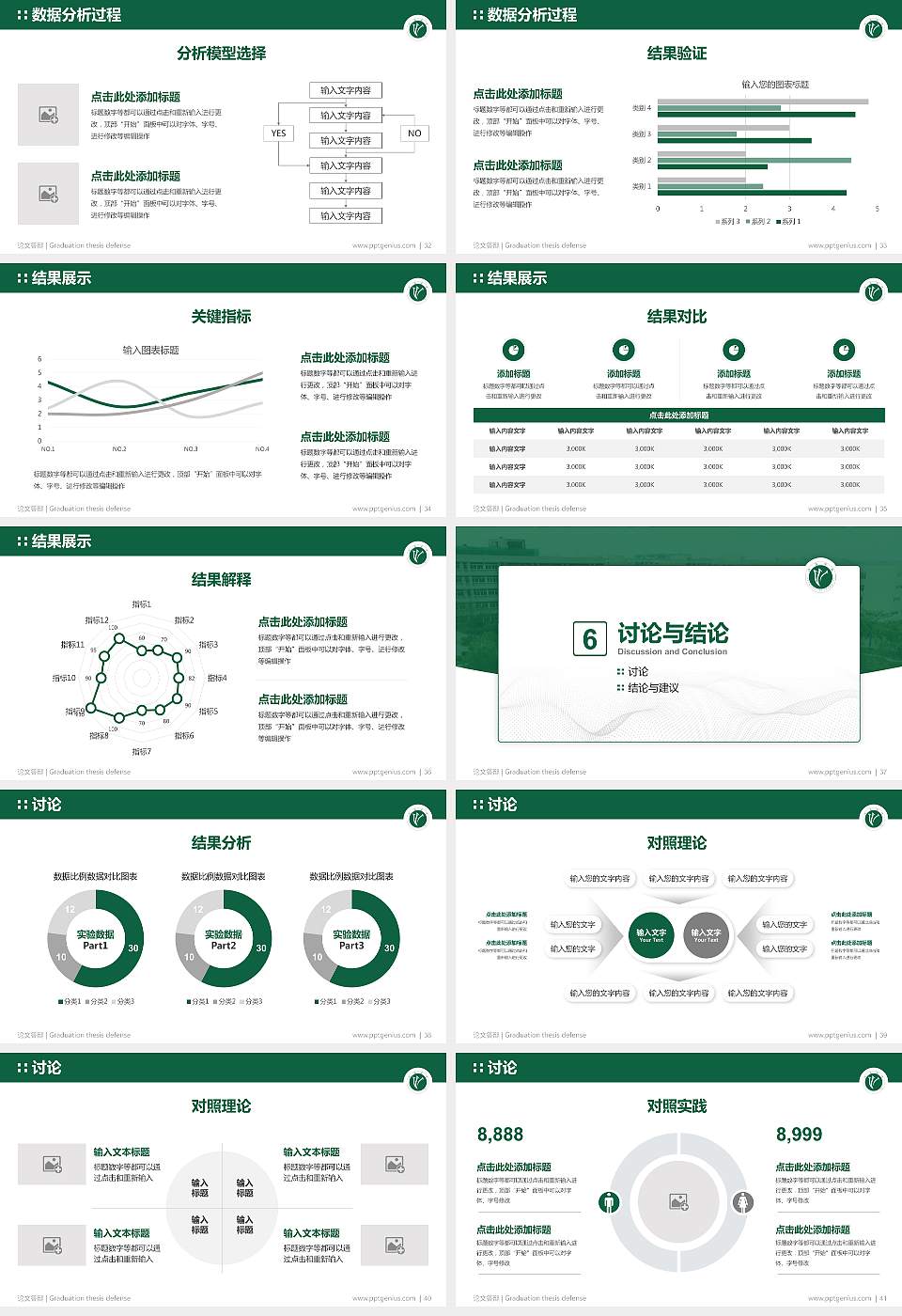 许昌学院论文答辩标准PPT模板16:9格式幻灯片预览图5
