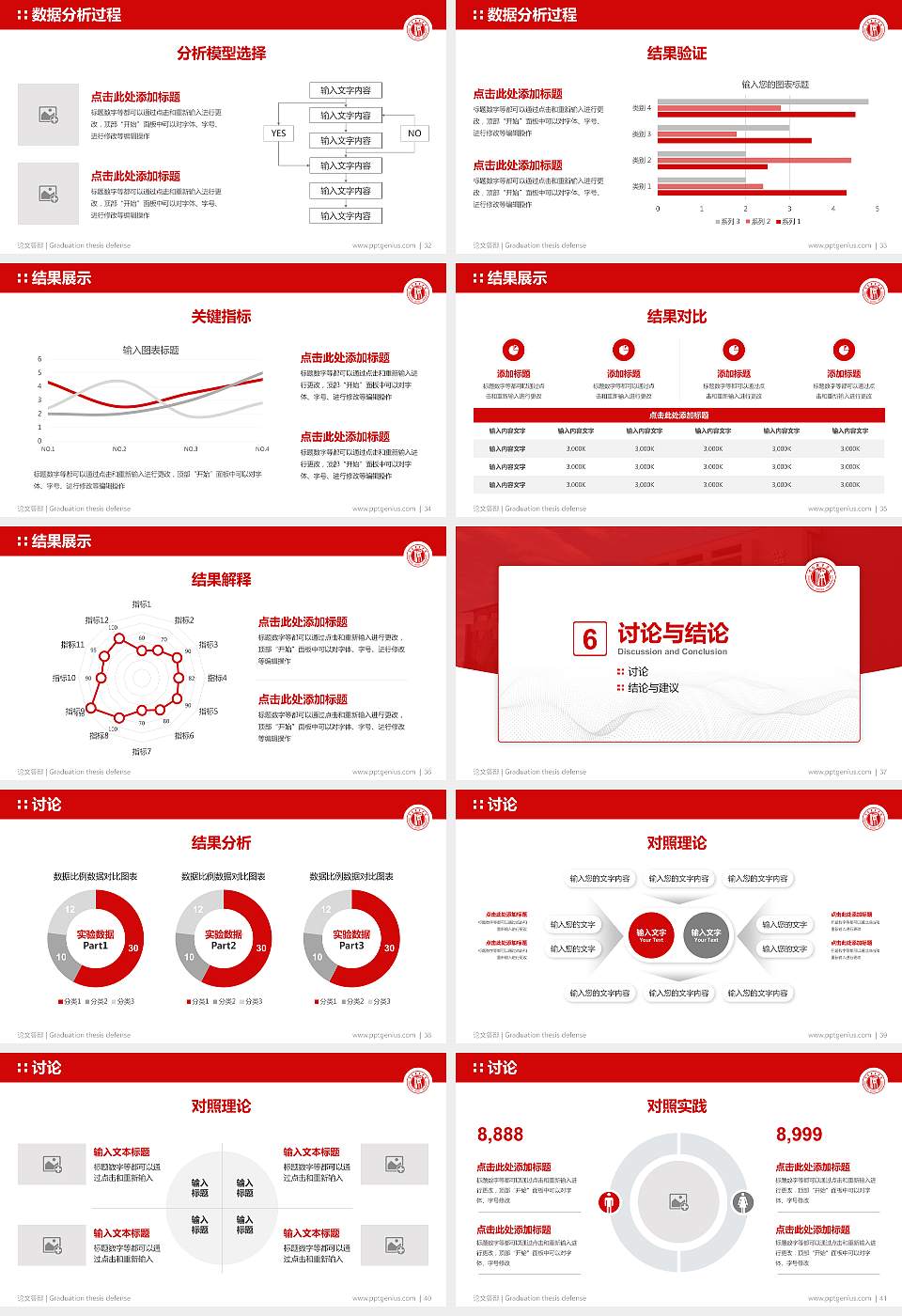 沈阳体育学院论文答辩标准PPT模板16:9格式幻灯片预览图5