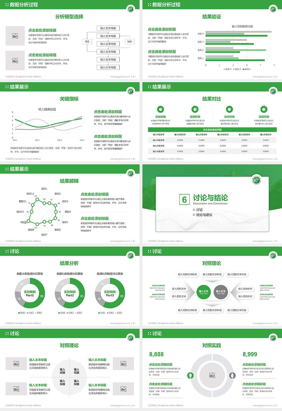贵阳中医学院论文答辩标准PPT模板16:9格式幻灯片预览图5