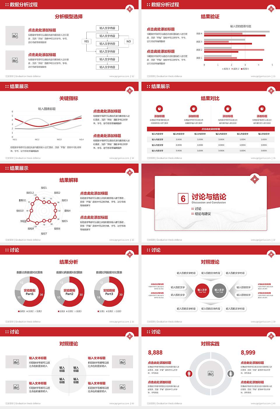浙江纺织服装职业技术学院论文答辩标准PPT模板16:9格式幻灯片预览图5