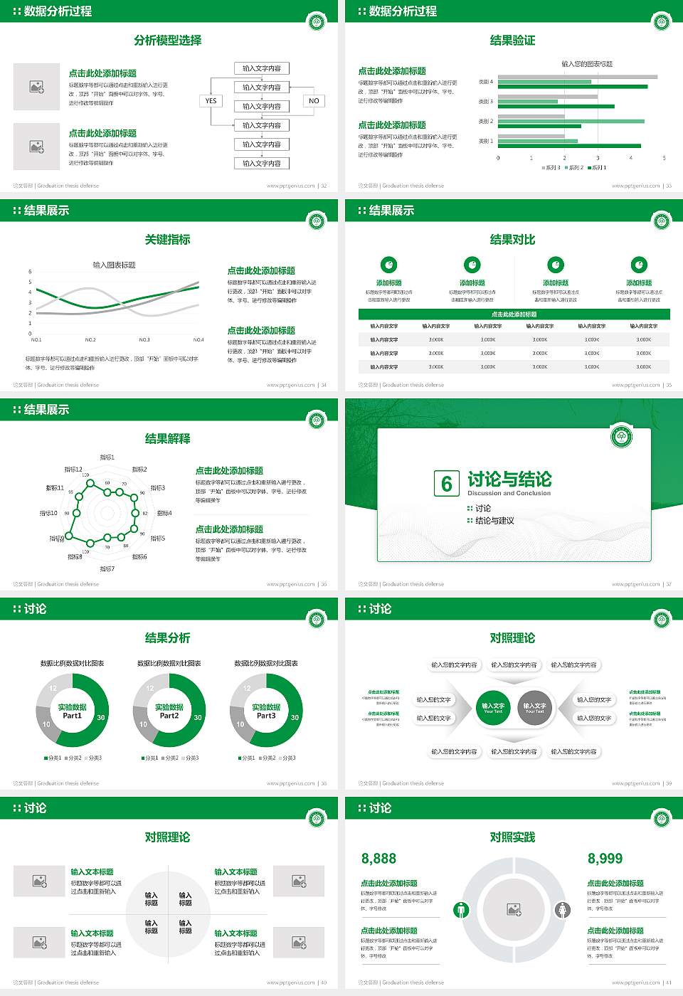 中南民族大学论文答辩标准PPT模板16:9格式幻灯片预览图5