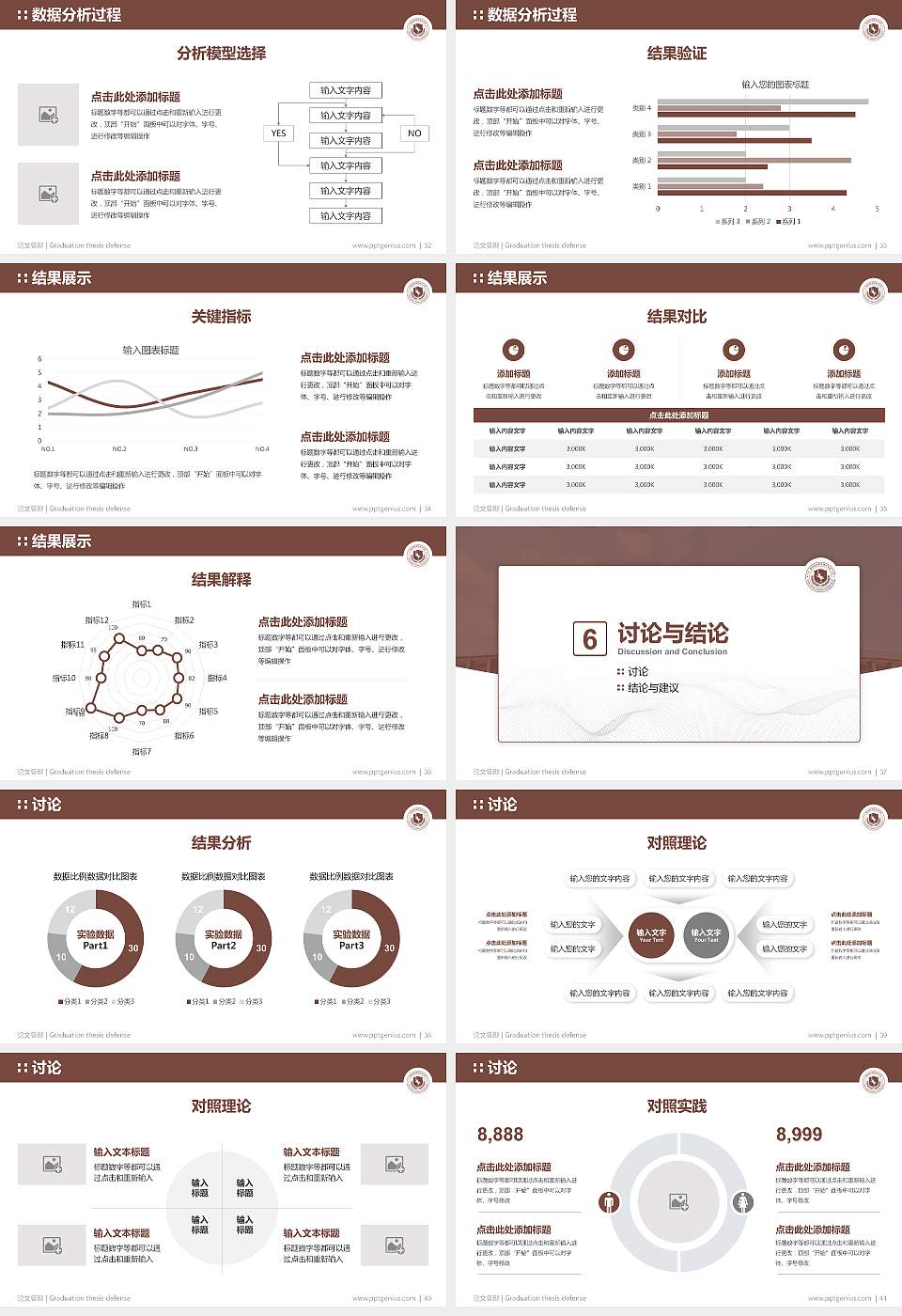 福州软件职业技术学院论文答辩标准PPT模板16:9格式幻灯片预览图5