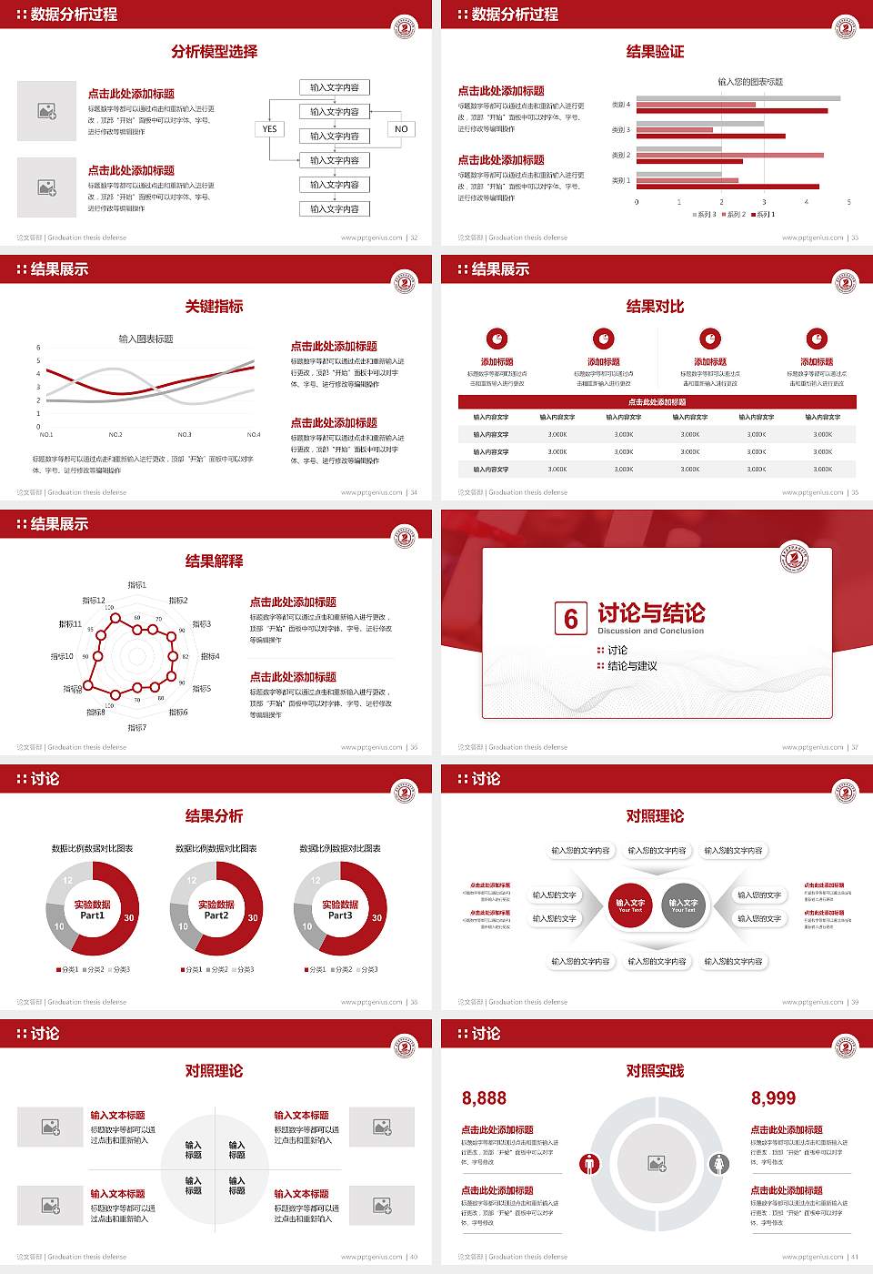 嘉兴南洋职业技术学院论文答辩标准PPT模板16:9格式幻灯片预览图5