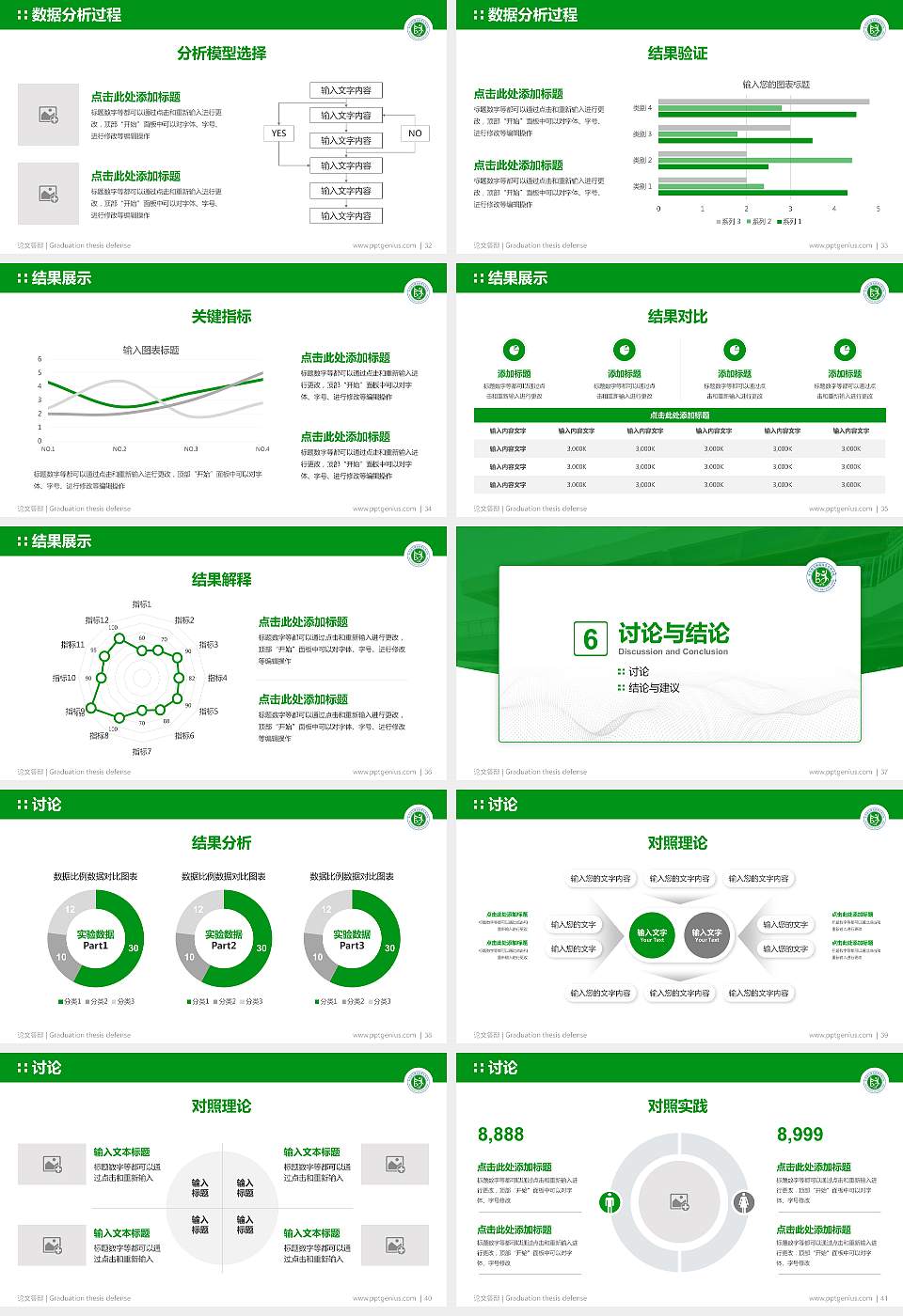 毕节幼儿师范高等专科学校论文答辩标准PPT模板16:9格式幻灯片预览图5