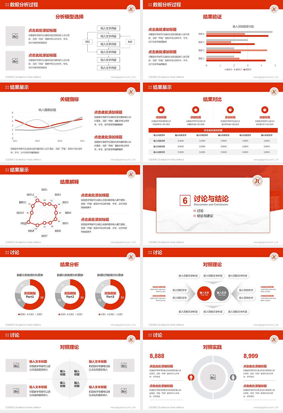 黑龙江护理高等专科学校论文答辩标准PPT模板16:9格式幻灯片预览图5