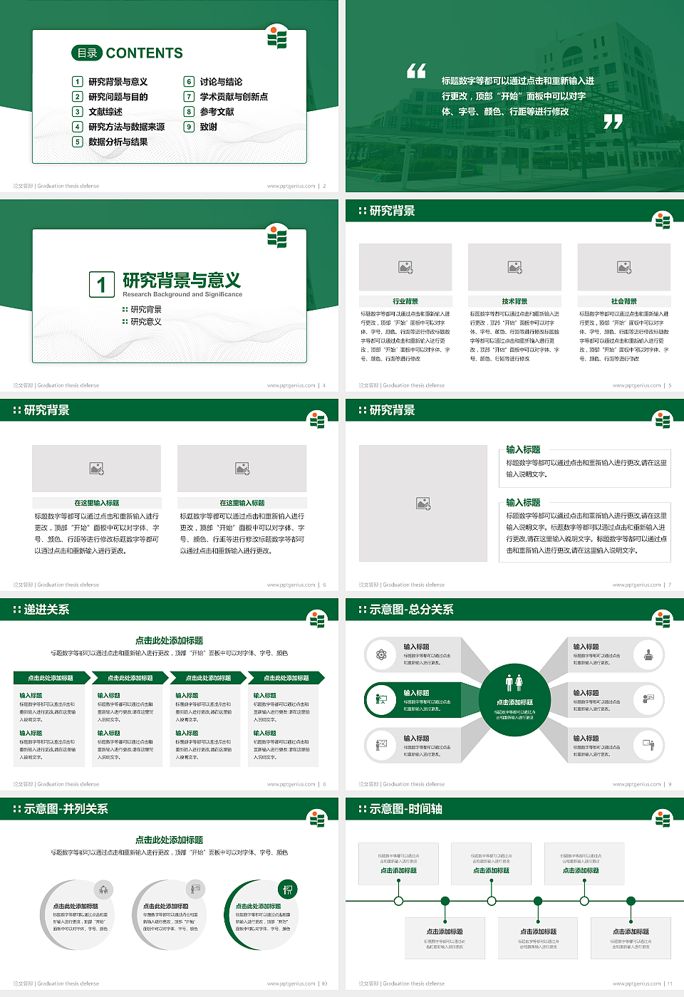 香港教育大学论文答辩标准PPT模板_幻灯片预览图2