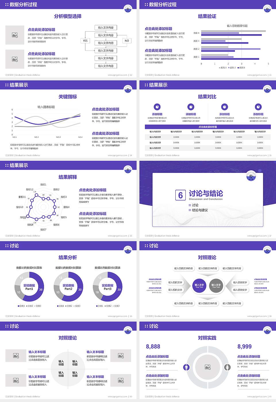 哈尔滨工程技术职业学院论文答辩标准PPT模板16:9格式幻灯片预览图5