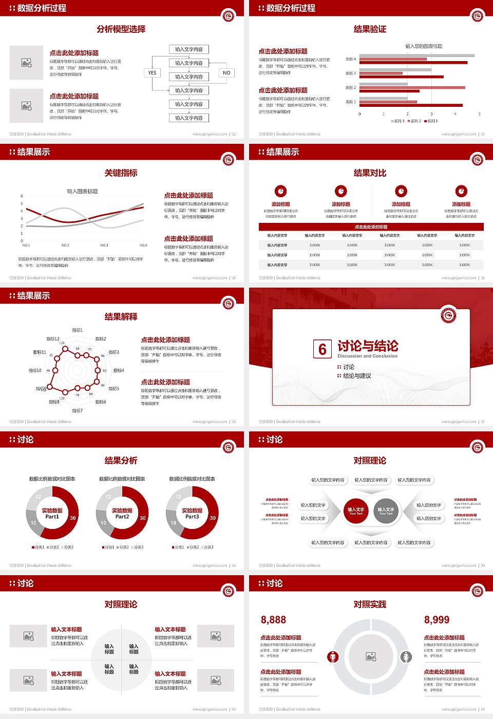 青海柴达木职业技术学院论文答辩标准PPT模板16:9格式幻灯片预览图5
