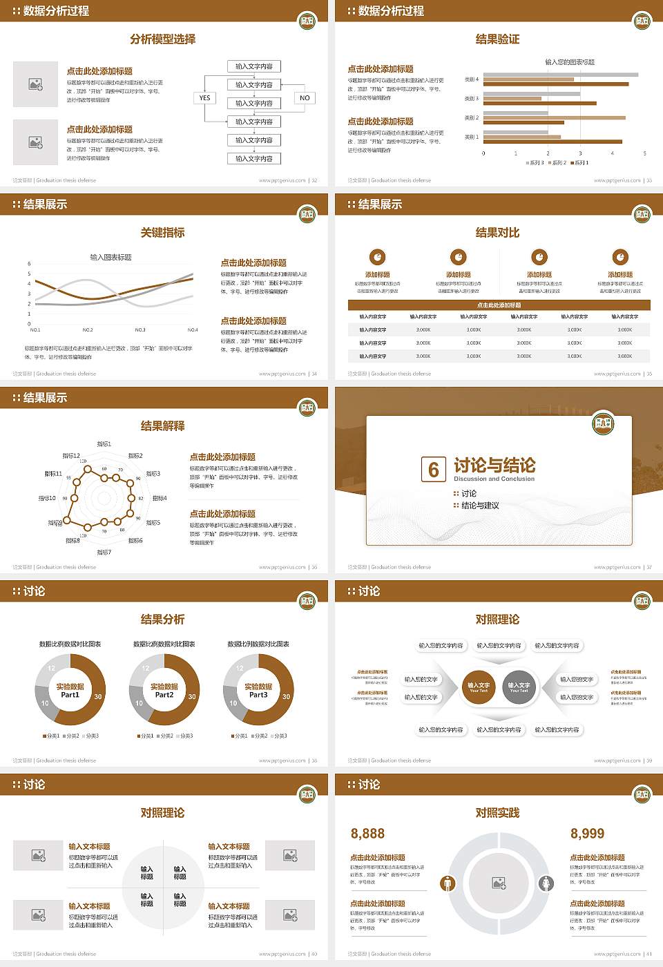 恒生管理学院论文答辩标准PPT模板16:9格式幻灯片预览图5