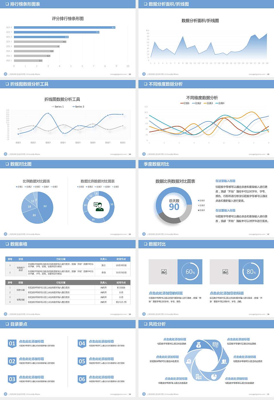 上海南湖职业技术学院PPT模板下载16:9格式幻灯片预览图4