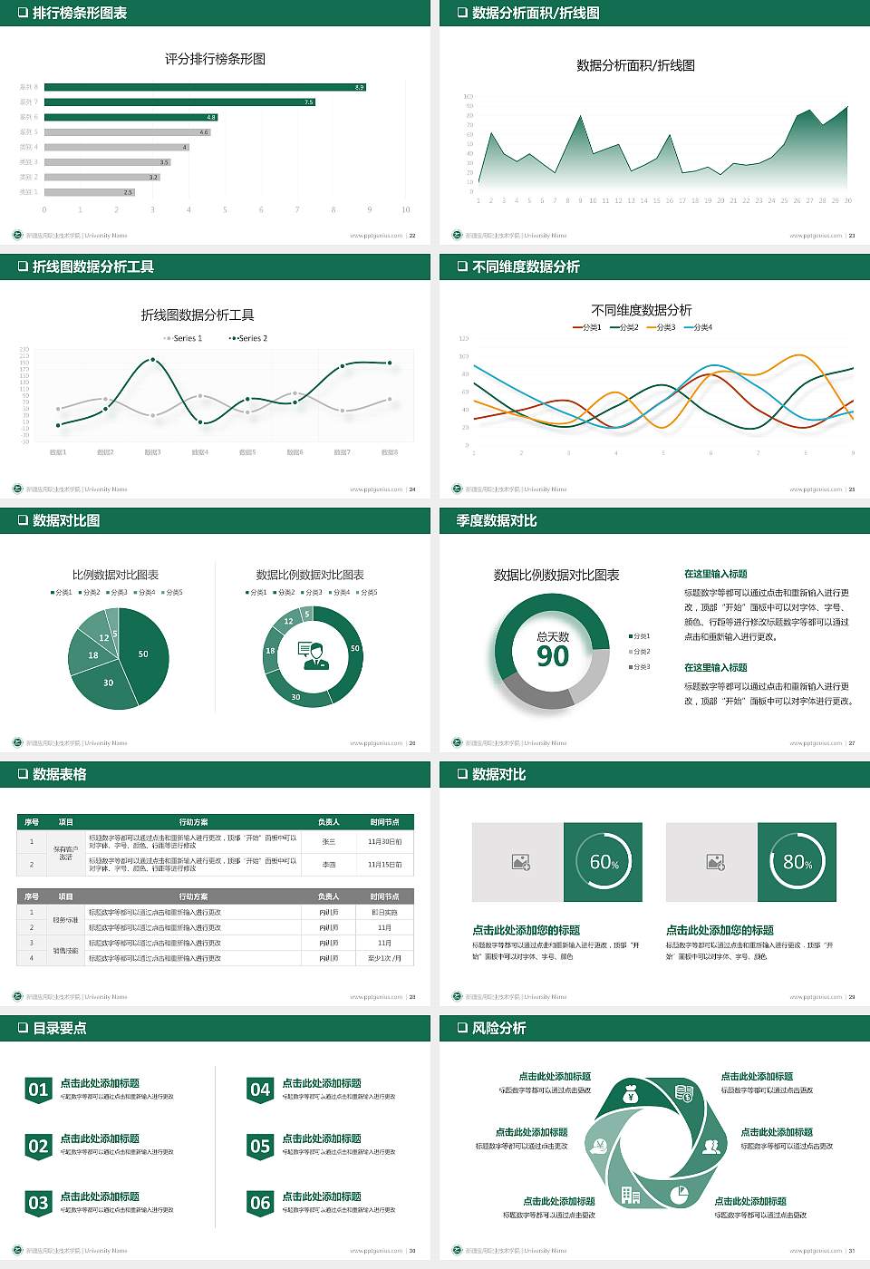 新疆应用职业技术学院PPT模板下载16:9格式幻灯片预览图4