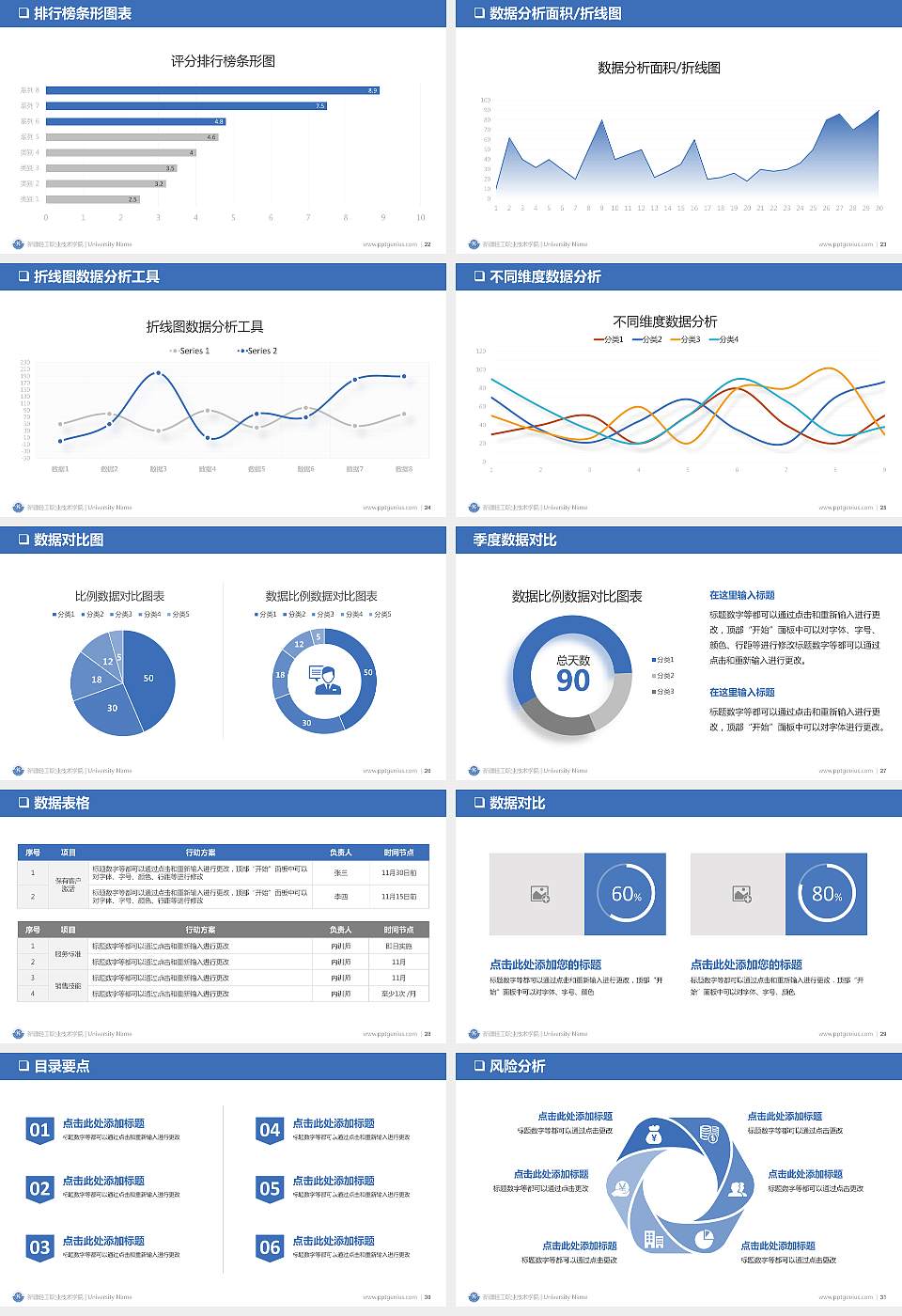 新疆轻工职业技术学院PPT模板下载16:9格式幻灯片预览图4