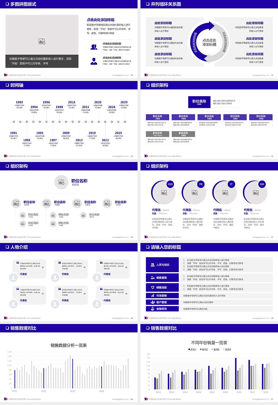 新疆现代职业技术学院PPT模板下载16:9格式幻灯片预览图3