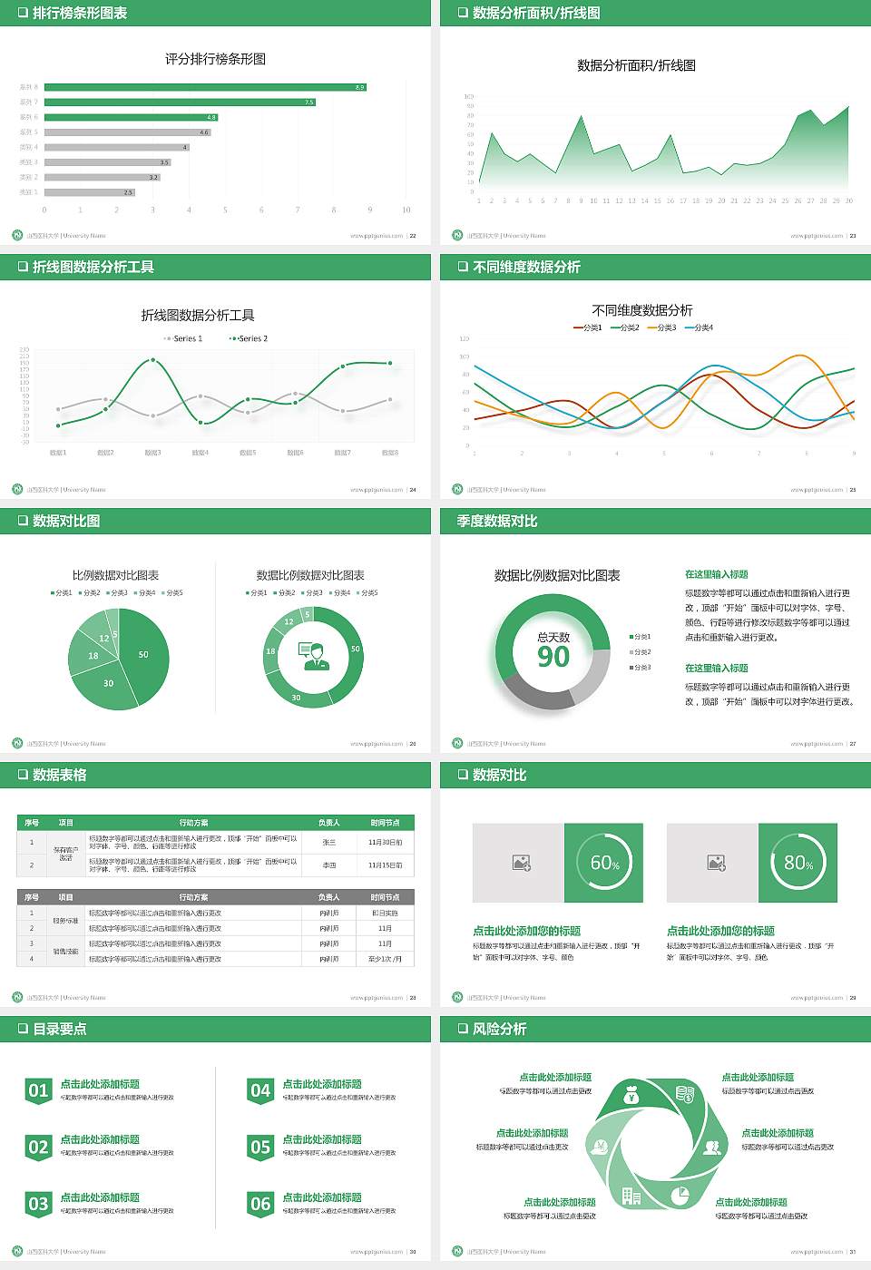山西医科大学PPT模板下载16:9格式幻灯片预览图4
