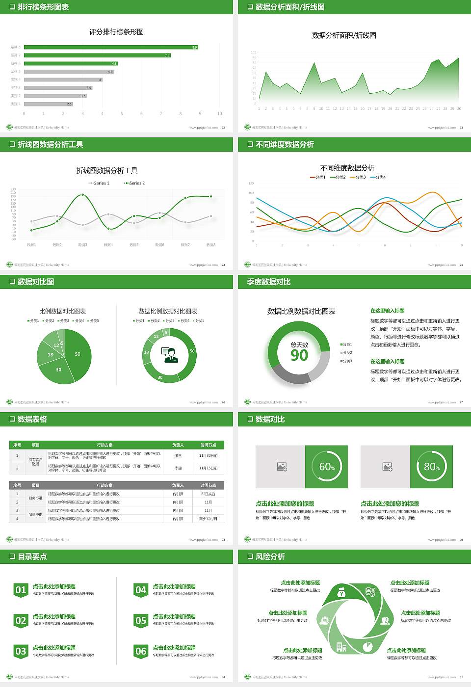云南医药健康职业学院PPT模板下载16:9格式幻灯片预览图4
