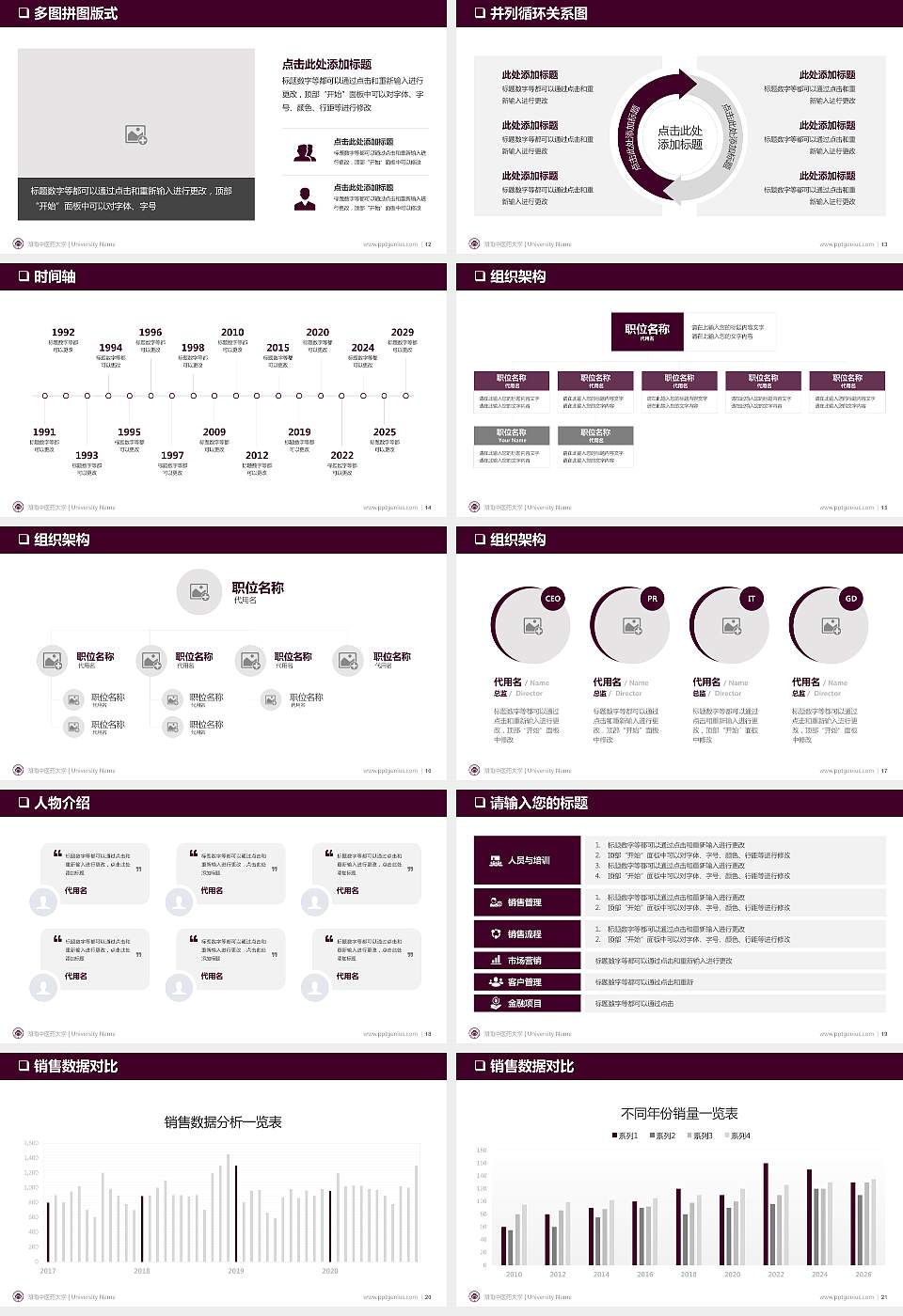 湖南中医药大学PPT模板下载16:9格式幻灯片预览图3