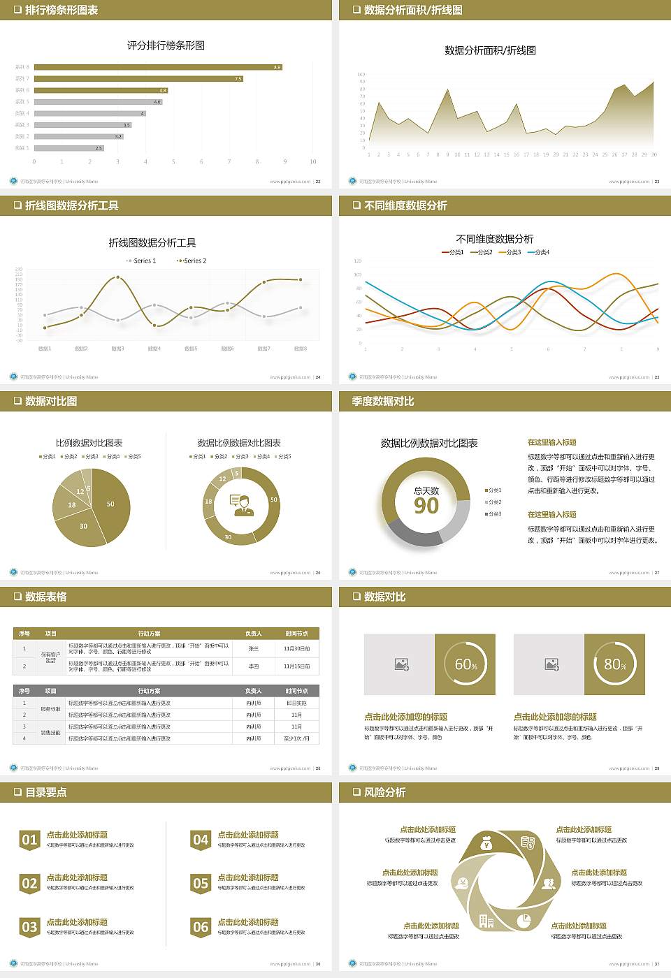 河南医学高等专科学校PPT模板下载16:9格式幻灯片预览图4