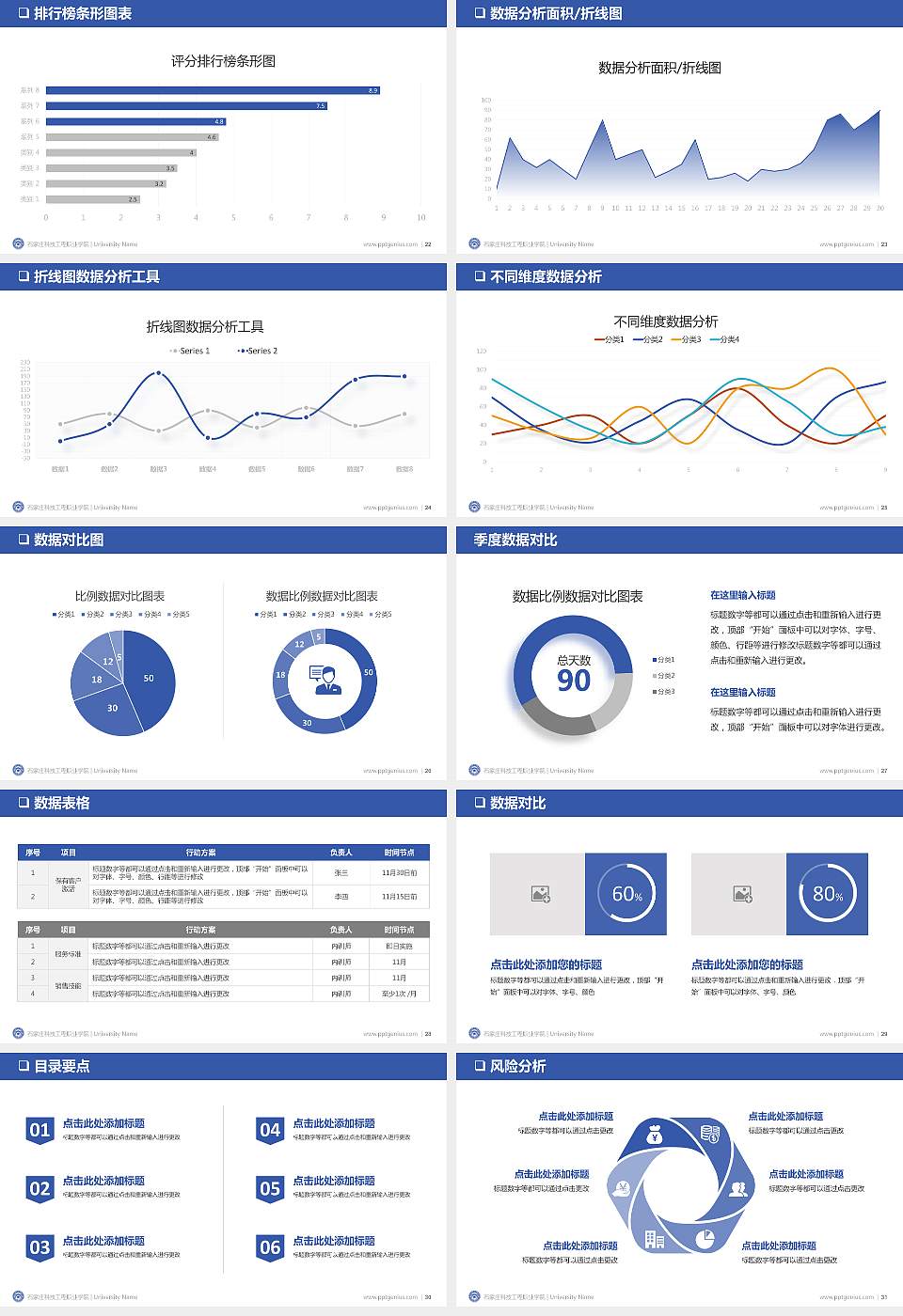 石家庄科技工程职业学院PPT模板下载16:9格式幻灯片预览图4