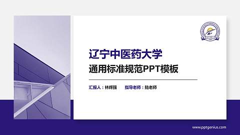 辽宁中医药大学PPT模板下载