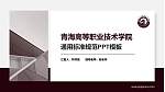 青海高等职业技术学院PPT模板下载_幻灯片封面预览图
