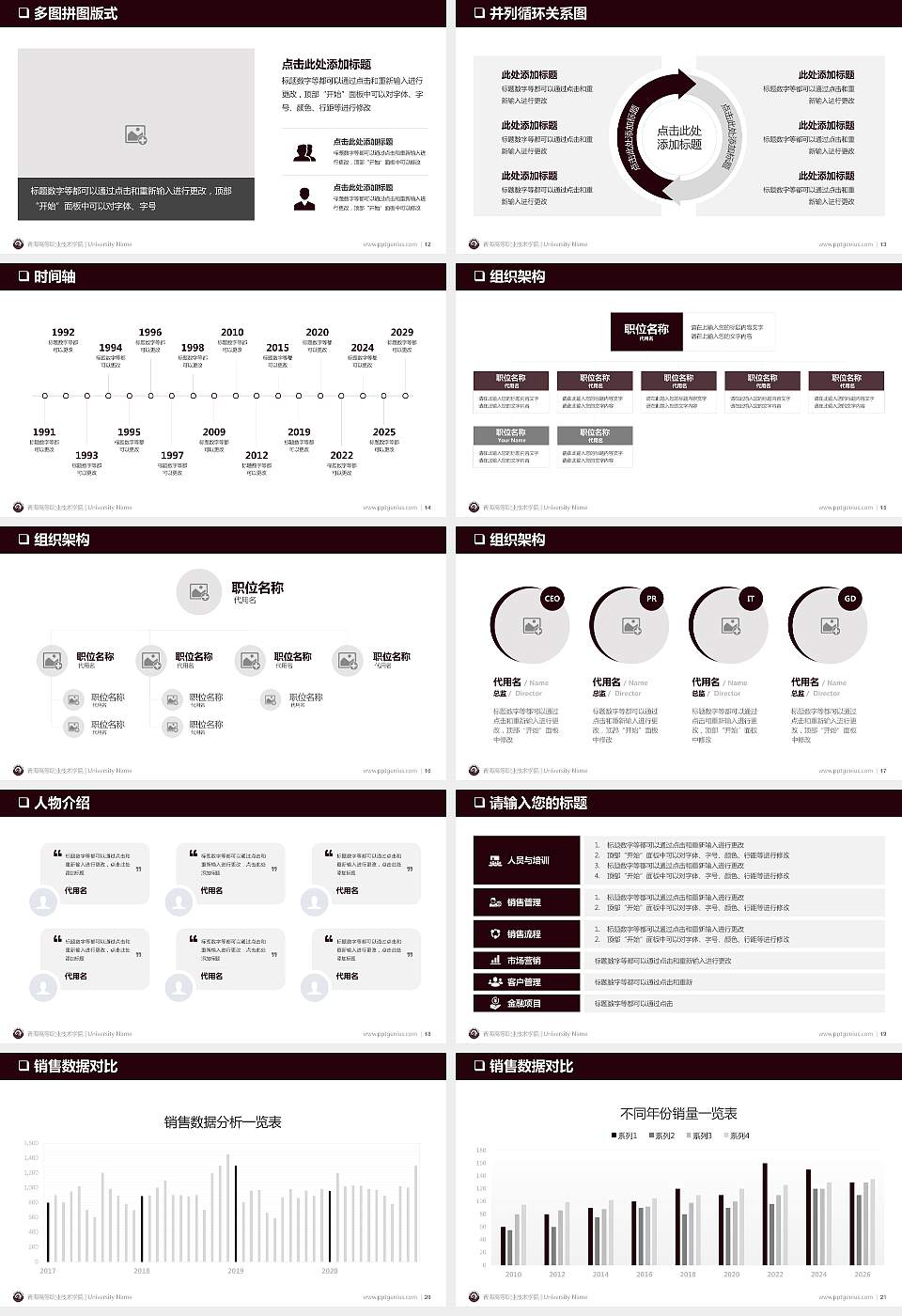 青海高等职业技术学院PPT模板下载16:9格式幻灯片预览图3