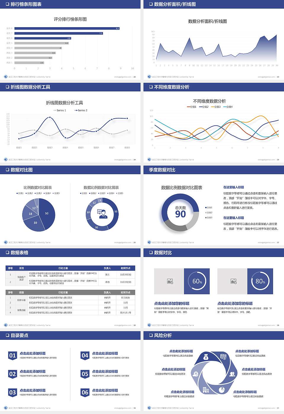 武汉工程大学邮电与信息工程学院PPT模板下载16:9格式幻灯片预览图4