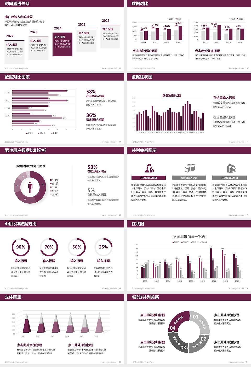 北方工业大学硕士研究生/本科生毕业论文答辩/开题报告通用PPT模板下载16:9格式幻灯片预览图3