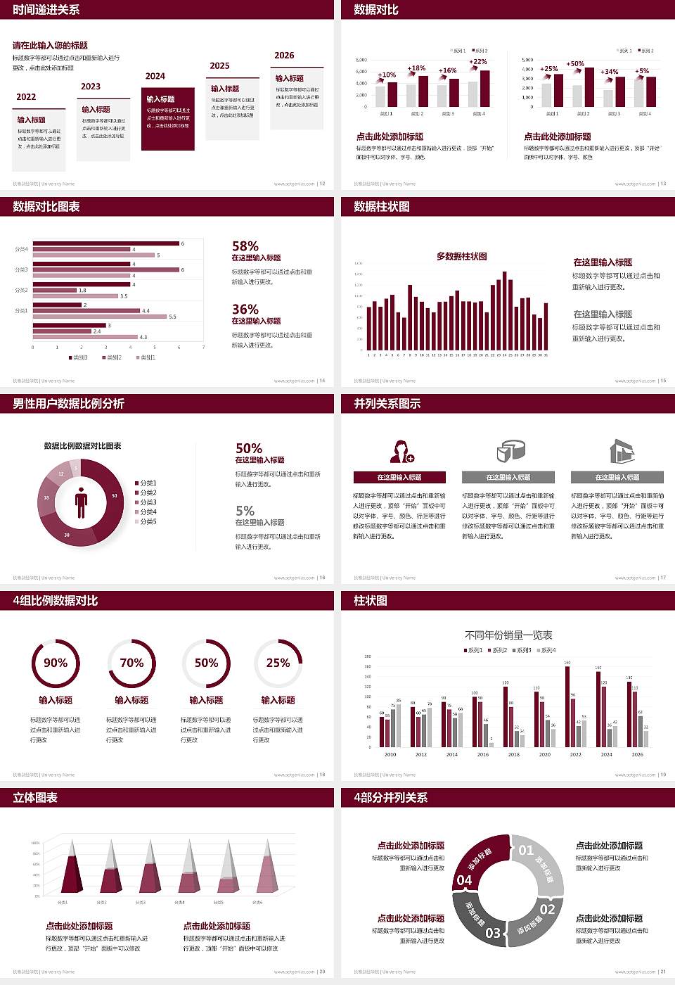 长春财经学院硕士研究生/本科生毕业论文答辩/开题报告通用PPT模板下载16:9格式幻灯片预览图3