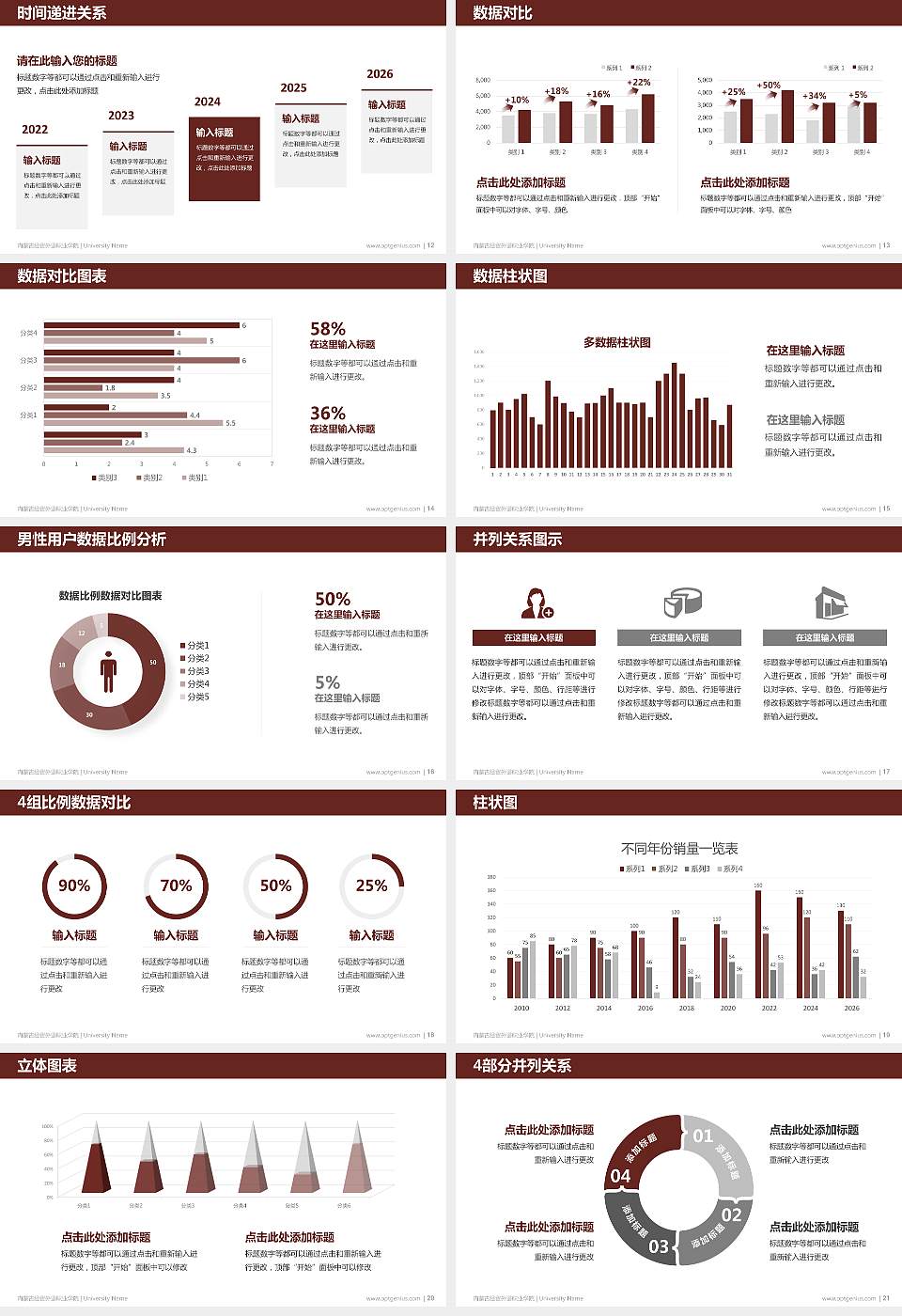 内蒙古经贸外语职业学院硕士研究生/本科生毕业论文答辩/开题报告通用PPT模板下载16:9格式幻灯片预览图3