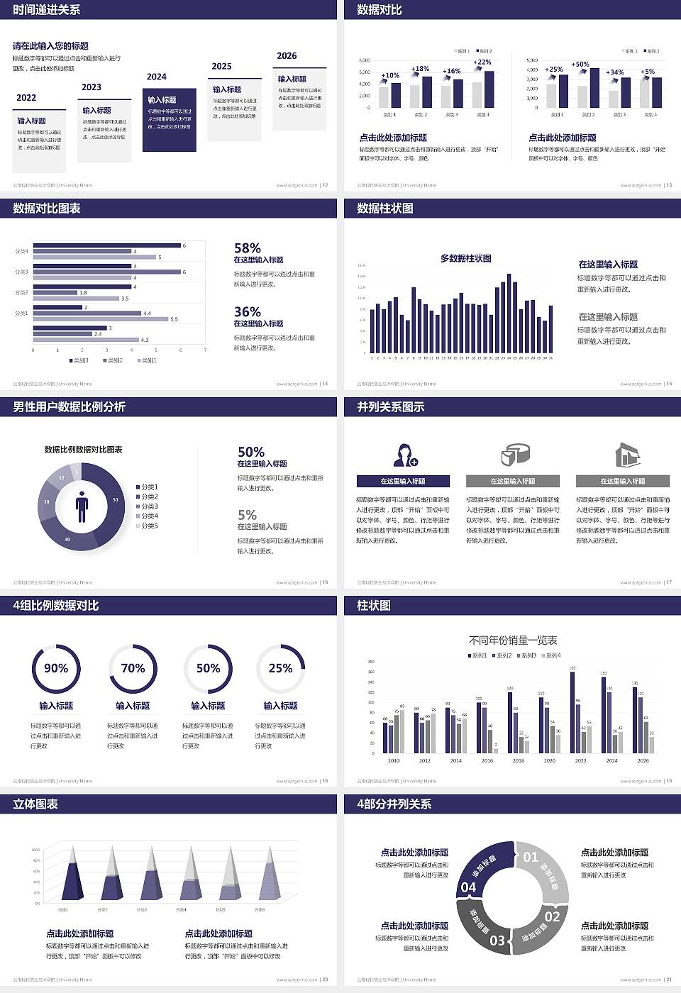云南现代职业技术学院硕士研究生/本科生毕业论文答辩/开题报告通用PPT模板下载16:9格式幻灯片预览图3
